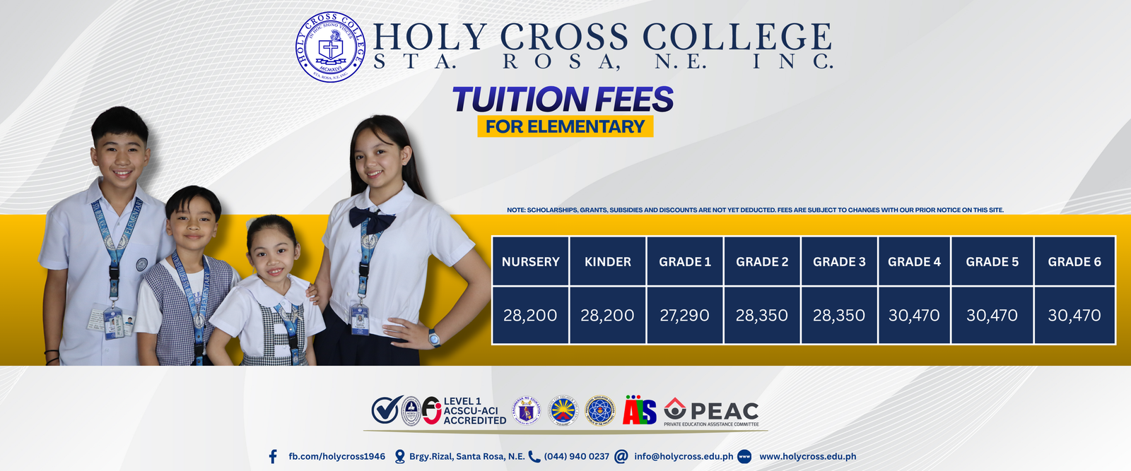 Nursery Department Fees